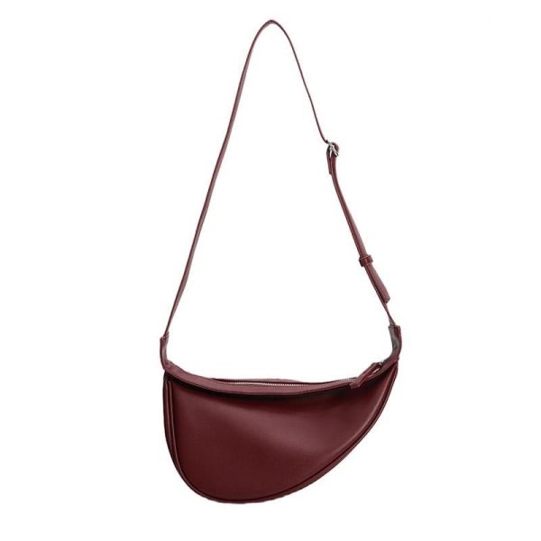 Half Moon Leather Chest Bag