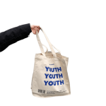 YOUTH Letters Print Shoulder Bag