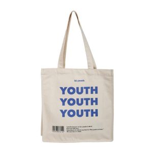 YOUTH Letters Print Shoulder Bag