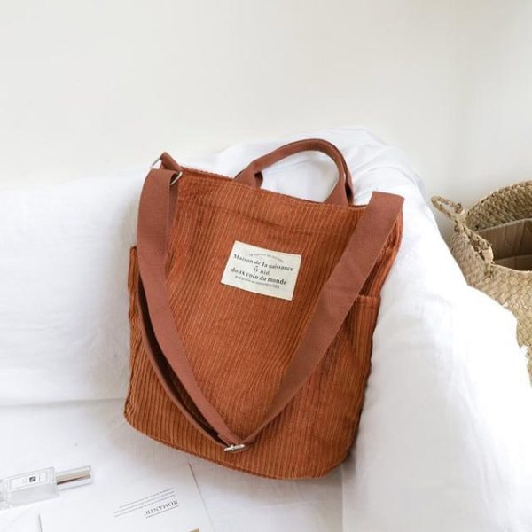 Corduroy Shoulder Bag