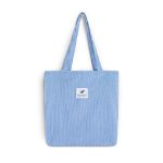 Corduroy Canvas Tote Handbag