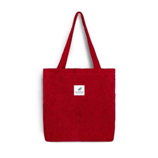 Corduroy Canvas Tote Handbag